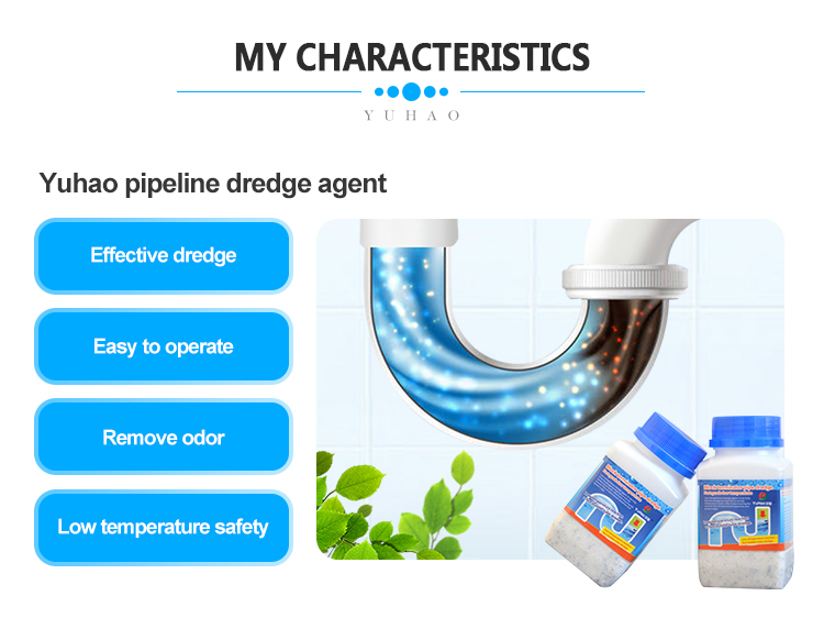 Yuhao White Blue Sewage Kitchen Sink Cleaning Powder Anti Clogging