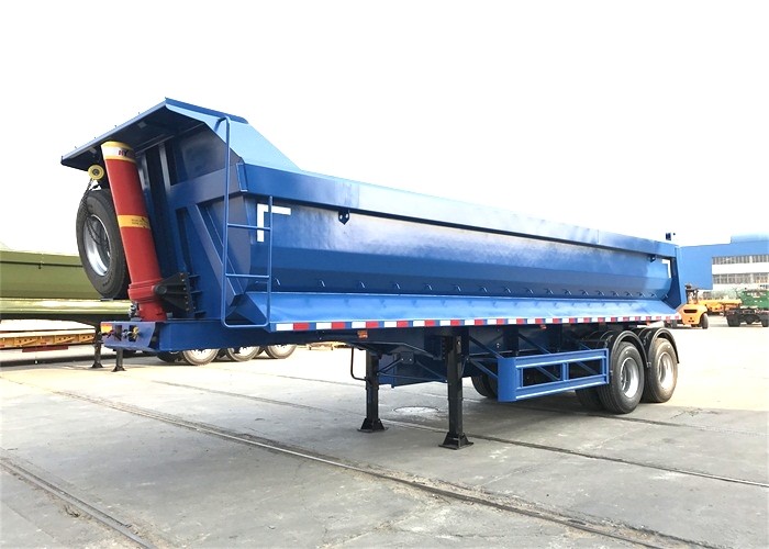 12r22.5 Tire HYVA Cylinder 40T Truck Dump Trailer