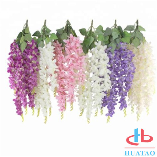 Indoor / Outdoor Artificial Green Plants Silk Hanging Wedding Decoration For Home And Restaurant