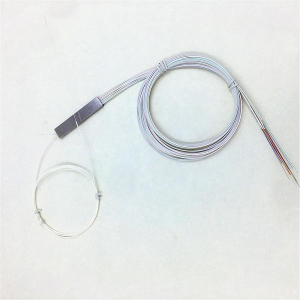White 1x4 Fiber Splitter , Compact Design Gpon Optical Splitter Without