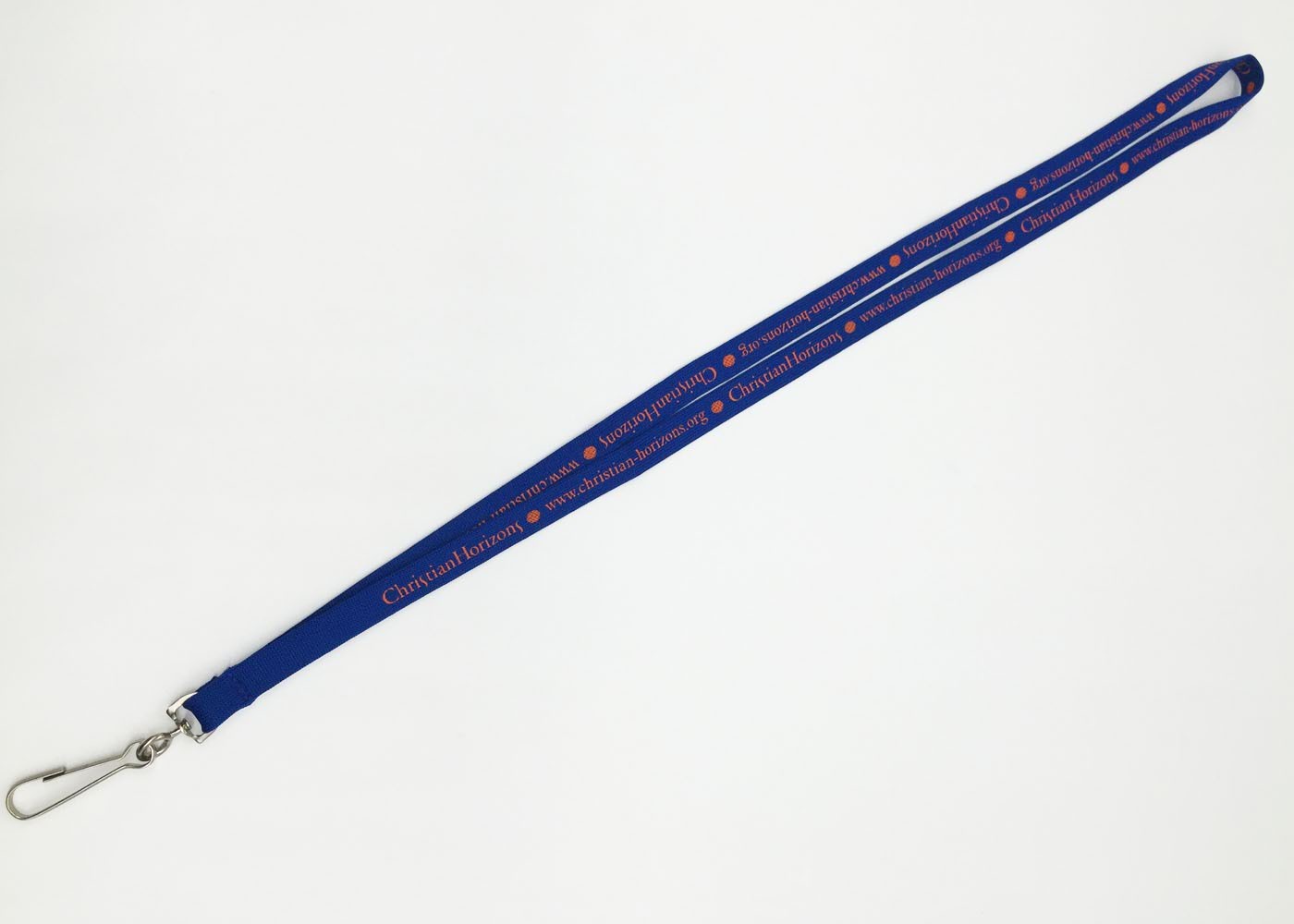 Multi Color 10 Mm Tube Polyester Event Staff Lanyards With Metal Hook