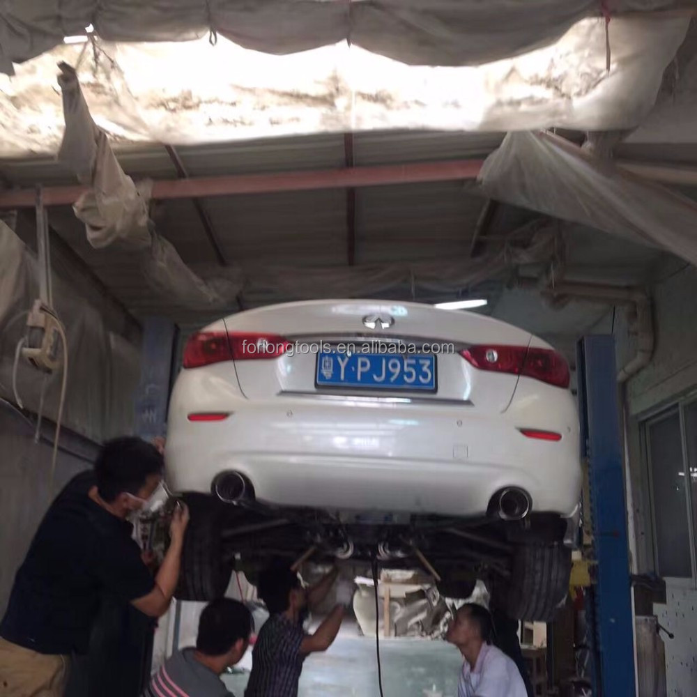 Universal Glossy Polished Stainless Steel Exhaust Pipe Ideal for Replacing Old Pipe and Enhancing Performance on Infiniti Q50