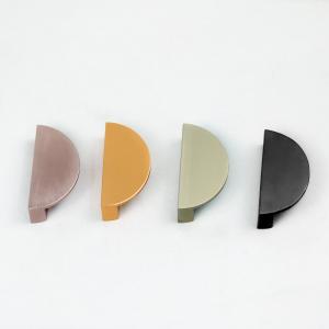 Quality OEM 90mm Aluminum Alloy Half Moon Drawer Handles wholesale