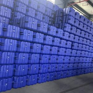Quality Versatile Modular Blue PE Pontoon Uv Resistant Stable Floating Platforms wholesale
