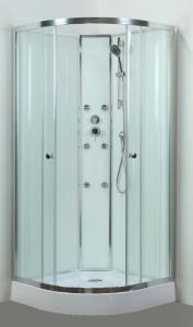 Quality Spacious Extra White Glass Shower Cabins For Country Clubs / Real Estate Property wholesale