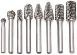 ISO9001 Aluminium Cut 1/4-Inch Tungsten Carbide Rotary Burrs