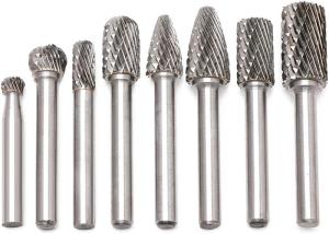 Quality ISO9001 Aluminium Cut 1/4-Inch Tungsten Carbide Rotary Burrs wholesale