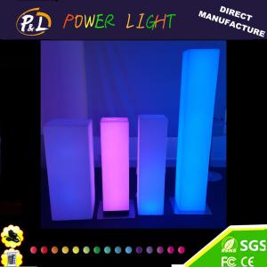 Quality Garden Plastic Furniture LED Light up Pillar Lamp wholesale