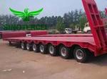 Hydraulic Modular Semi Trailer Transport 3 Axles Carbon Steel
