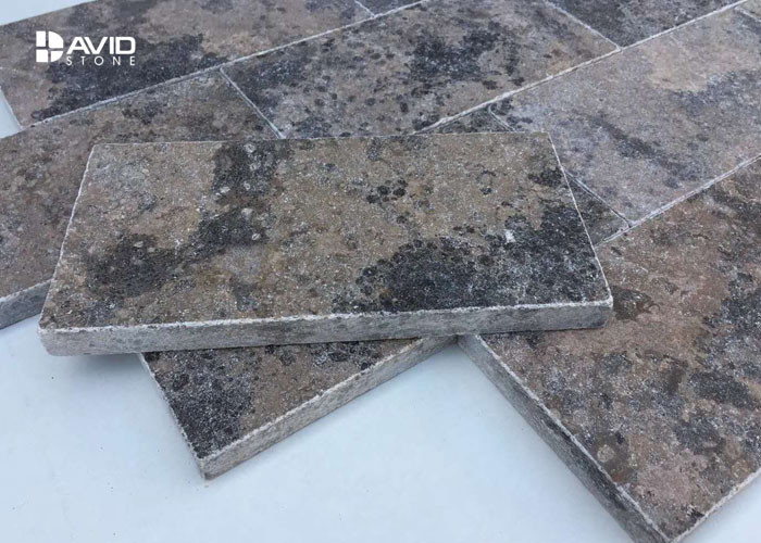 Yellow And Grey Irregular Cultured Stone Limestone For Wall Cladding Nature Surface