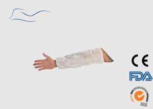 Quality Polypropylene White Arm Sleeve , Lightweight Disposable Arm Sleeve Cover wholesale