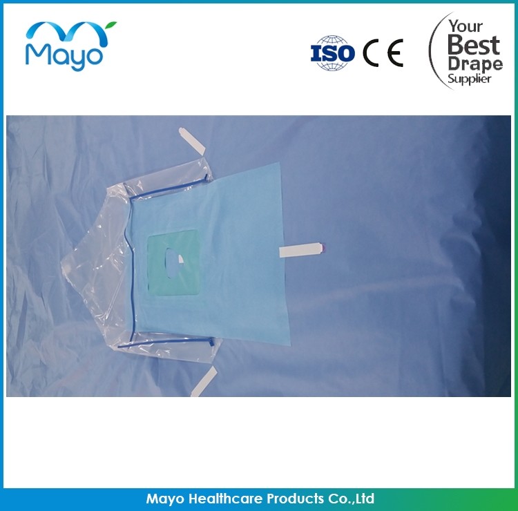 Sterile Disposable Surgical Packs Craniotomy Drape With Pouch