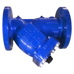 China Ductile Iron Flanged Y Strainer  ANSI B16.10 Class 125 / 150 Simple Structure on sale