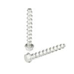 Carefully Crafted M8x75mm Flange Hexagon Head Concrete Screws Stainless Steel