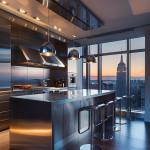 High-Durability Stainless Steel Cladding, Black Matte, 4mm Thick, for Commercial
