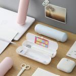 Transparent PVC Plastic Cute Pure Clear Pencil Case for Schools Offices Unisex