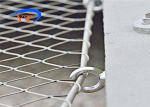 Quality Aisi 304 316 Ferrule Stainless Steel Rope Mesh Netting Safety Nets For Bridge wholesale