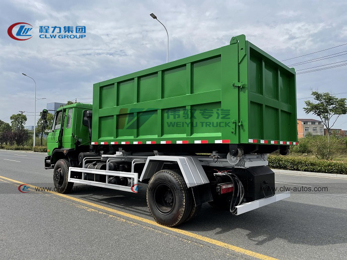 Dongfeng 153 Hydraulic Hook Lift Garbage Truck With 10m3 12m3 Container