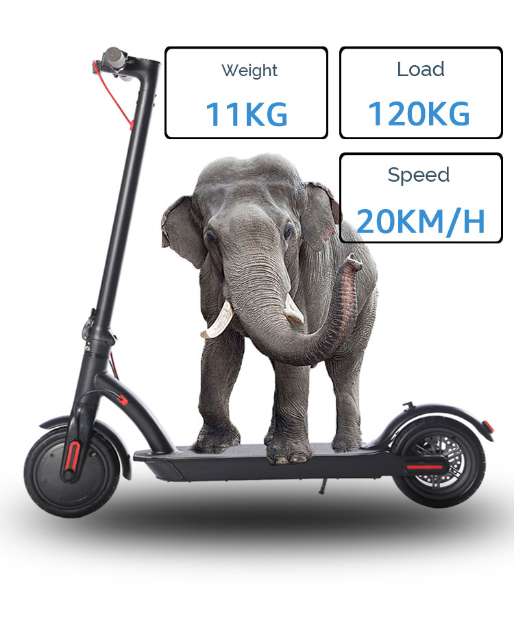 250W 2 Wheel E Scooter , Folding 8.5 Inch Mini Electric Scooter Max Speed 30km/H