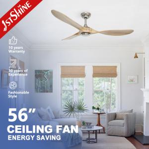 Quality ETL 3 Solid Wood Blades Ceiling Ventilation Fan With Remote Control wholesale
