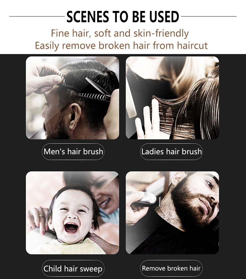 Customizable Barber Powder Brush Neck Duster Brush For Hair Salon