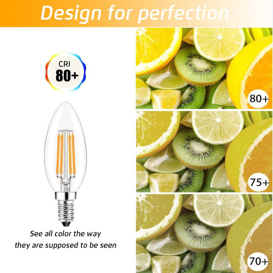 Candle 4W Bayonet Base Light Bulb Indoor C35 B15 Filament Bulb