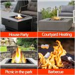 Square Outdoor Fire Pit Ring 36" Outside Diameter 30" Inside Heavy Duty Steel