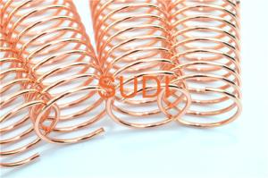 Quality 2mm Metal Spiral Binding Coils For Books Electroplated Single Binding wholesale