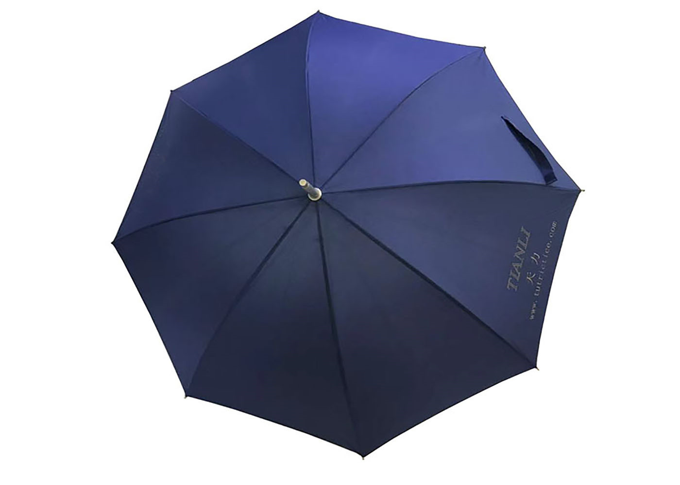 Adverting Aluminium Umbrella J Handle Rainproof Portable For Women Men
