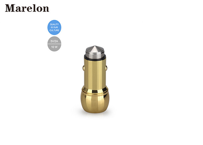 Metal Lifesaving Hammer USB Car Cellphone Charger Built - In IC Chip