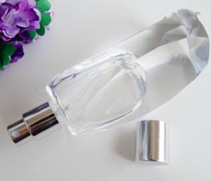 Quality perfume bottle 50-170ml recycled glass bottles black blue red pink green cap plastic and metal roll frog wholesale
