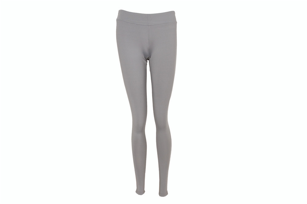 88% polyester 12% spandex Elastic Waist ladies sports trousers 8 Colors