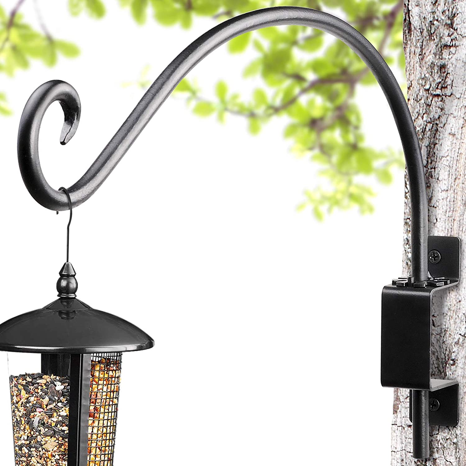 High Carbon Steel Swivel Hanger Bracket for Hanging Plant Black Iron Wall Hooks