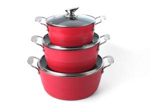 Quality Kitchen Cooking Aluminum Alloy 3003 LFGB Non Stick Soup Pot wholesale