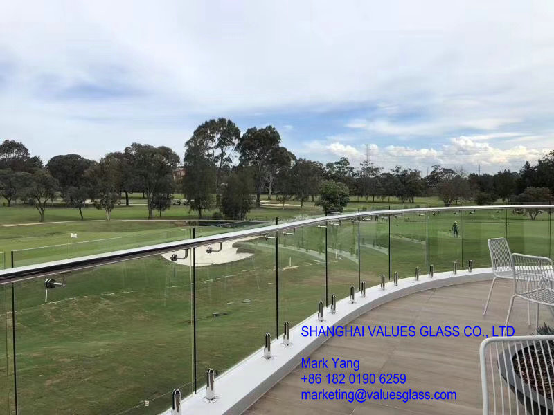 High Quality Tempered Glass Sheets for 4mm - 19mm Railing / Banister