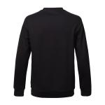 High quality cotton O neck sweatshirt fashion ,High end custom embroidered black