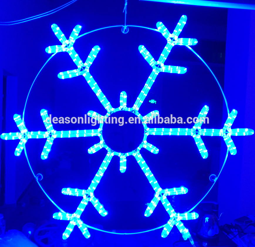 Fashion Christmas decorative led snowflakes light hanging ornament