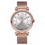Ladies Mesh Belt Diamond Luminous Watch Waterproof Metal 226mm Perimeter 3ATM