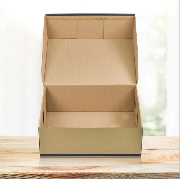 Luxury Corrugated Shoe Boxes With Custom Logo CE FSC IOS9001 Approval