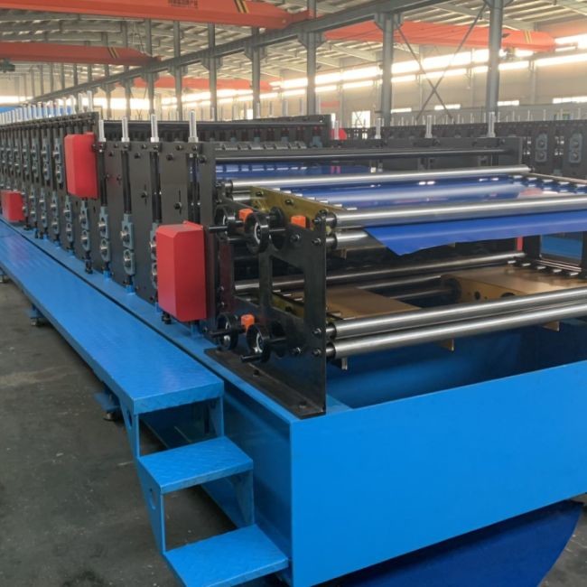 Double Layer Roof Sheet Roll Forming Machine Customizable Cutting Tolerance ±2mm Production Speed 30-45 Meters Per Minute