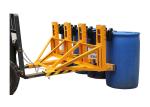 DG2000D Double Black Eagle Grip Forklift Mounted Rubber-belt 4 Drum Grabber Load