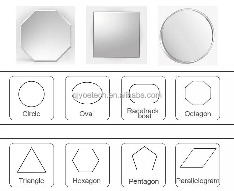 Beveled Edge Double-Coated Silver Glass Mirror for Modern Bathroom Decorative Purpose