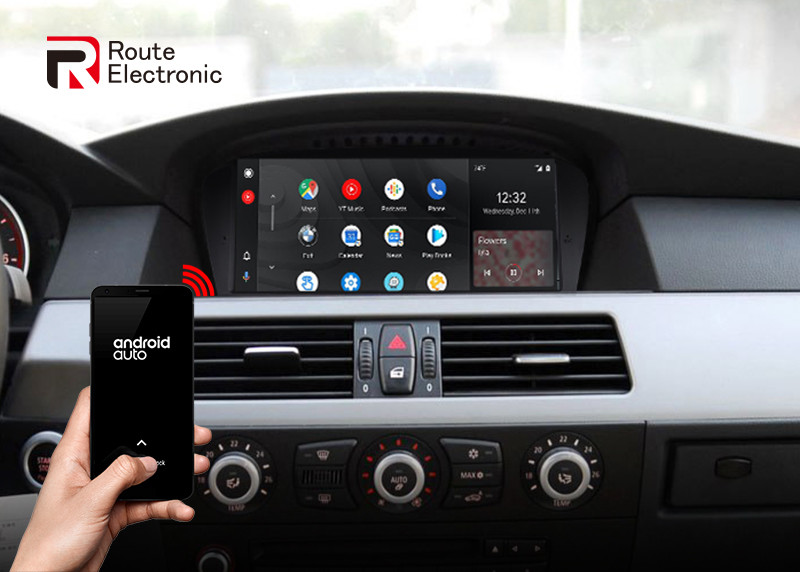 Linux Car radio For BMW E60  E90 support dual system and original joystick