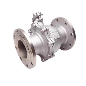 Quality Straight Through Type Stainless Steel 304/316 2PC Floating Flange Ball Valve ASME DIN JIS wholesale