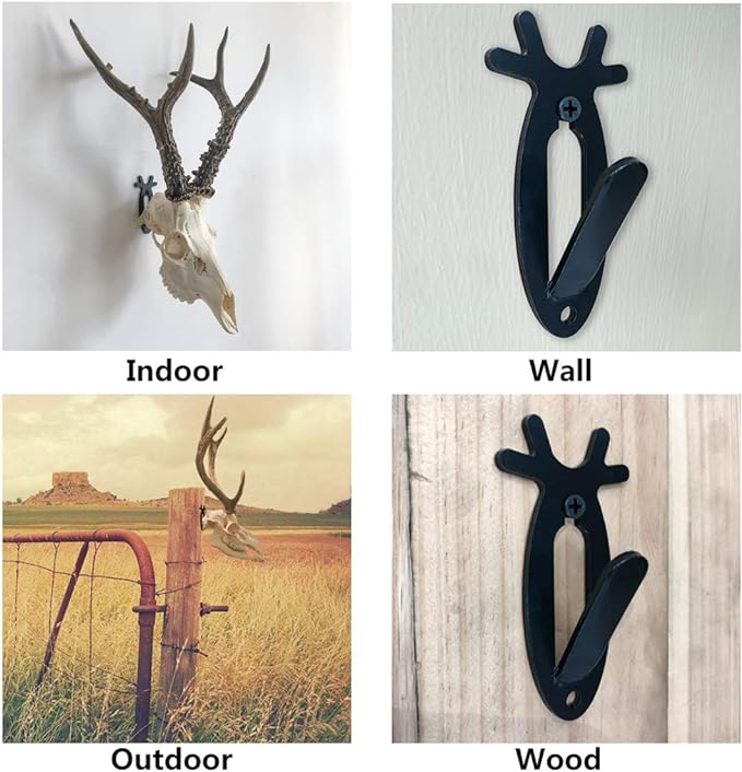 Transform Your Space with Our Deer Mule and Antelope Skull Wall Mount Bracket Hangers