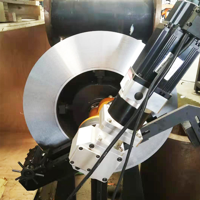 Flange Electric Pipe Beveling Machine 42r/Min Cutting