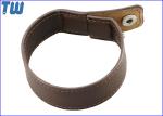 Full PU Leather Wristband Bracelet 64GB USB Pendrive Buckle Connected