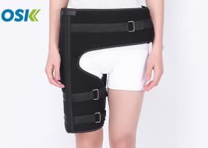 Quality Neoprene Knee Support Brace Thigh Wrap Type Black Long - Term Usage wholesale