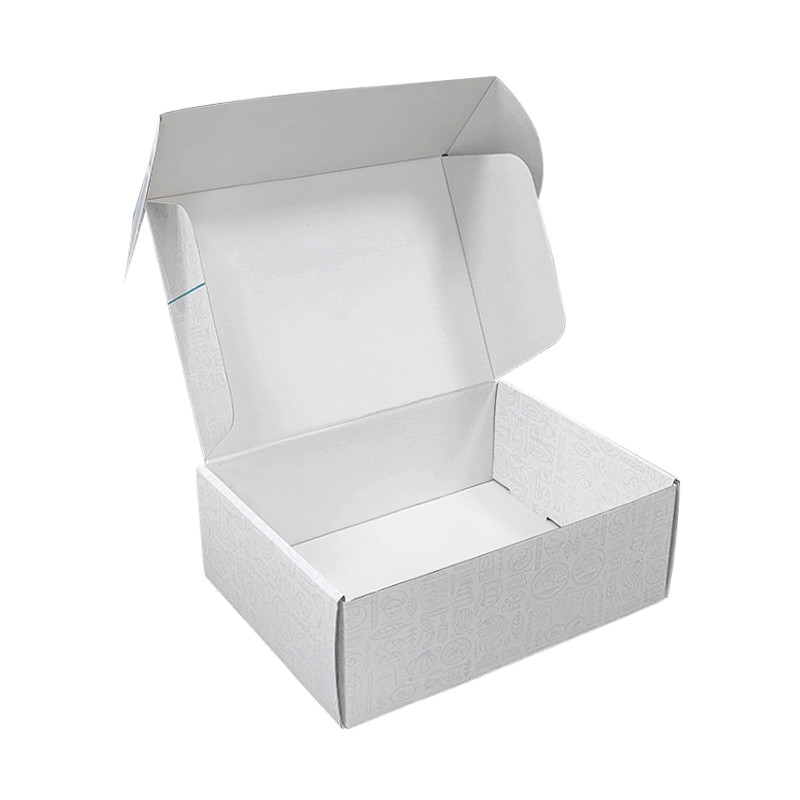 Custom Kraft Paper Cardboard Apparel Clothes Packaging Carton Mailing Moving Shipping Corrugated Boxes With Zipper Tear Tape
