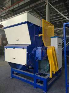 Quality Woven Bag Single Shaft Shredder Double Roller Crusher Hydralic Pushing System wholesale